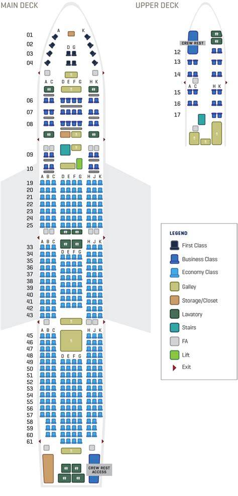 747 Aircraft Seating Chart