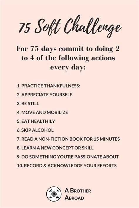 Transform Your Life with the 75 Soft Challenge Today