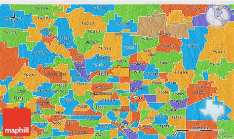 75093 Zip Code Map