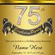 75th Birthday Invitation Templates Free