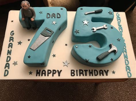 75th Birthday Cake Ideas For Dad