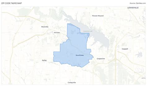 76092 Zip Code Map