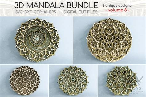 Download 769+ Mandala Bundle Vol. 8 PSD Files