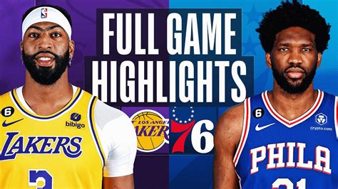 76ers and lakers highlights