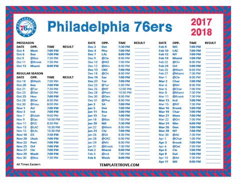 76ers schedule 2017 home games