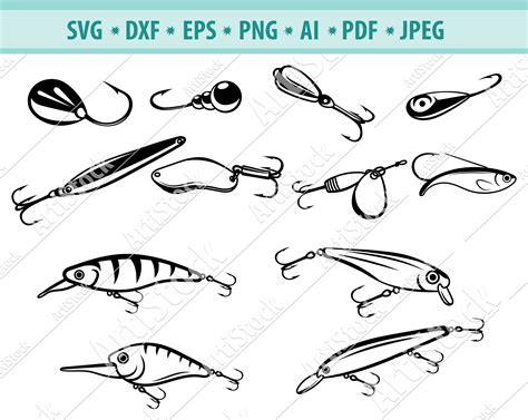 Download 77+ Vector Fishing Lure Svg SVG Cut File Cricut SVG