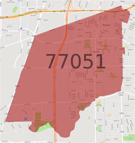 77051 Zip Code Map