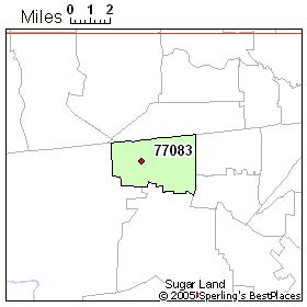 77083 Zip Code Map