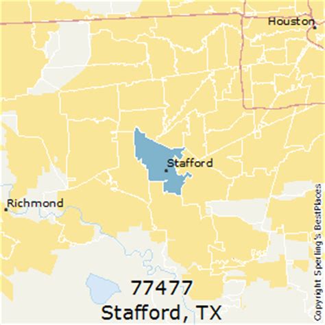 77477 Zip Code Map