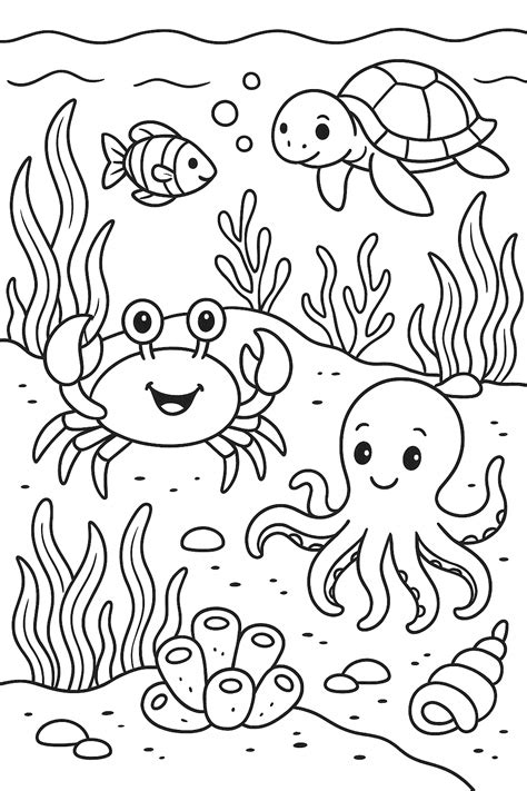 Download 775+ Under The Sea - Coloring Bundle PNG Files