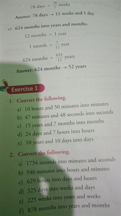 Lets See 78 Days In Weeks