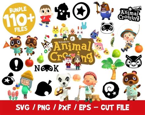 Download 782  Animal Crossing Switch Bundle PSD Cricut SVG DXF Files