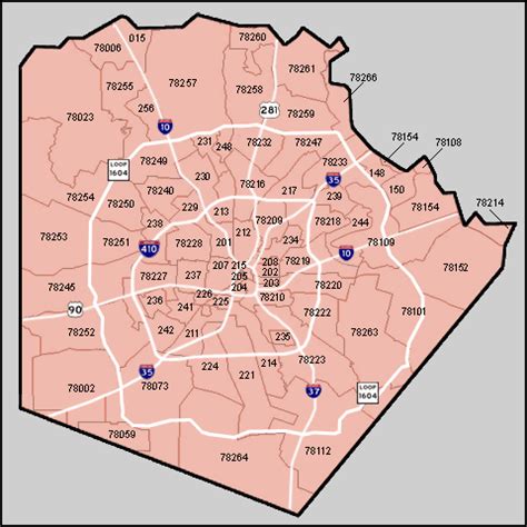 San Antonio Zip Code Map Maps Catalog Online Images and Photos finder