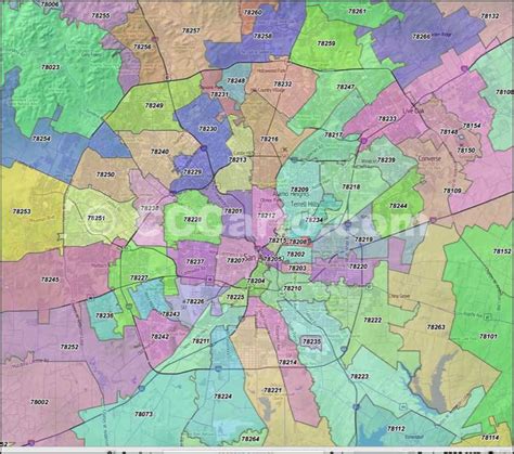 78250 Zip Code Map