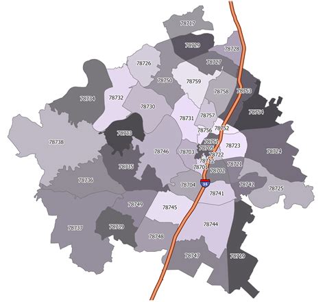 78619 Zip Code Map