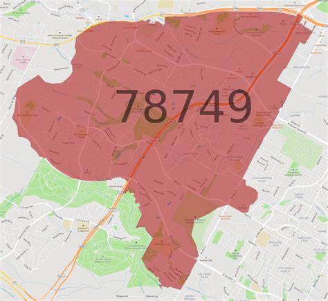 78749 Zip Code Map