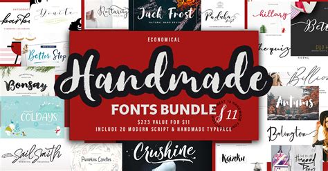 Download 793  The Economical Handmade Fonts Bundle Gif Files DXF Files