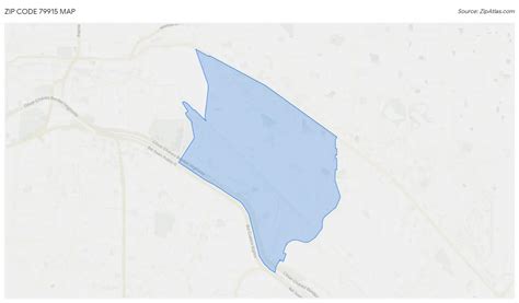 79915 Zip Code Map