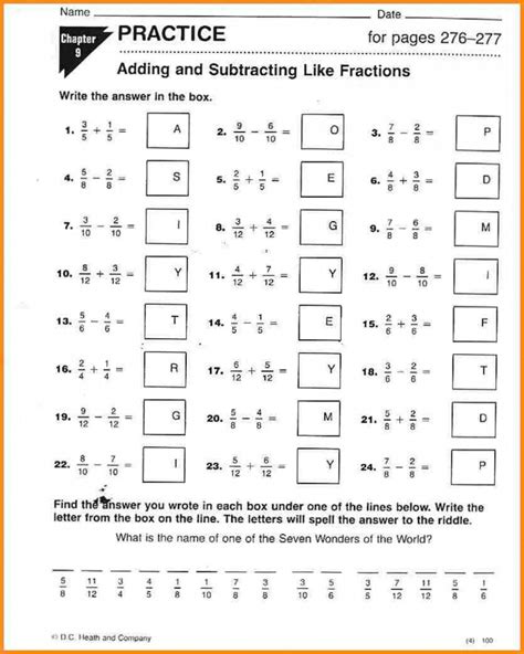 Unlock the Secrets to Acing 7th Grade Common Core Math With These Easy-To-Use Worksheets and Answer Keys!
