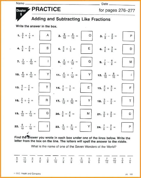 7Th Grade Math Lessons With Worksheets