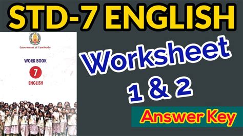 7th std workbook answers