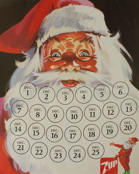 7up Santa Calendar