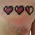 8 Bit Heart Tattoo