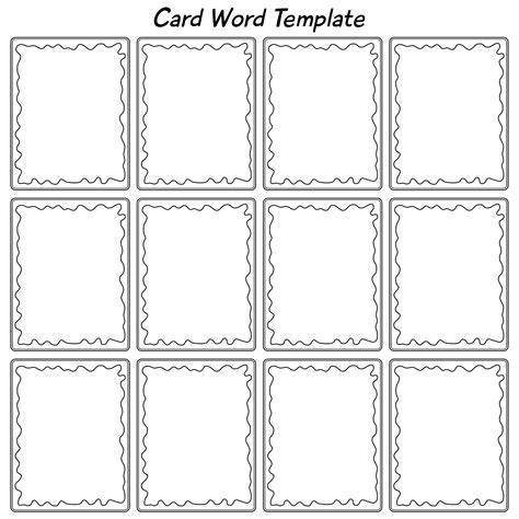 8 Best Card Word Template Printable - printablee.com