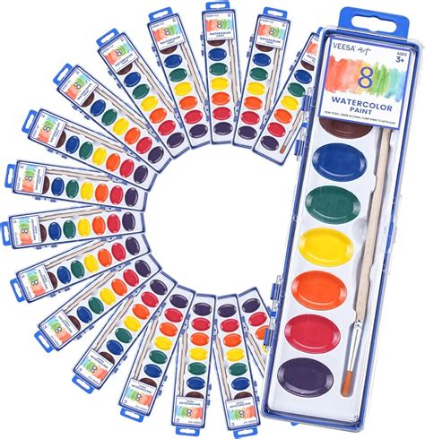 8 Color Watercolor Paint Set