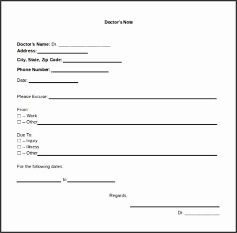 8 Doctors Notes Template - SampleTemplatess - SampleTemplatess