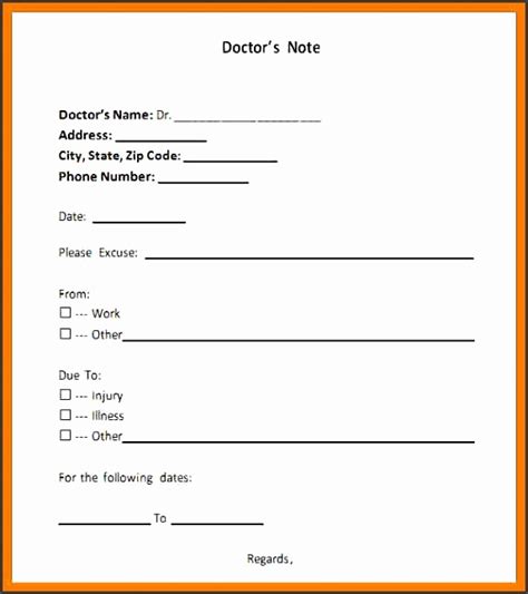 8 Fake Dentist Note Template - SampleTemplatess - SampleTemplatess