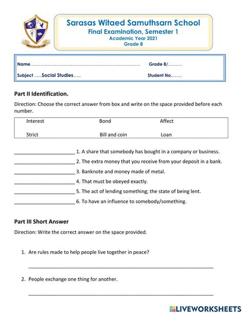 Unlock the Power of Social Studies: 8th Grade Worksheets to Ignite Your Students' Minds!