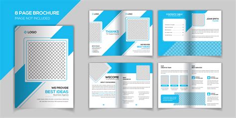 Multicolor 8 page A4 Brochure Brochure, Brochure design, Indesign