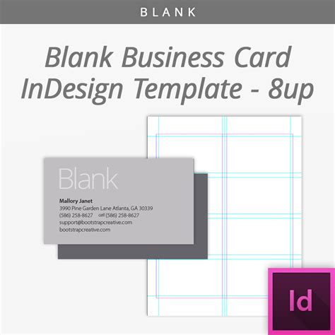 8 Up Business Card Template Indesign