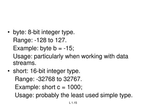 8 byte integer range