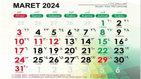 8 maret 2024 hari apa