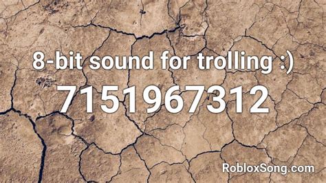 8-bit sound for trolling :) Roblox ID - Roblox music codes