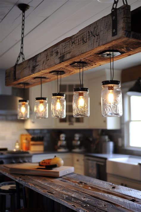8. Add a rustic touch with lighting