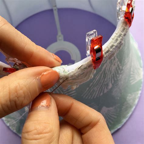 8. Add a trim to a lampshade or two