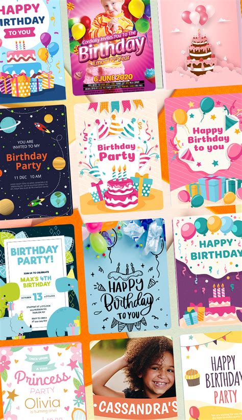 8. Birthday Card Invitation Maker