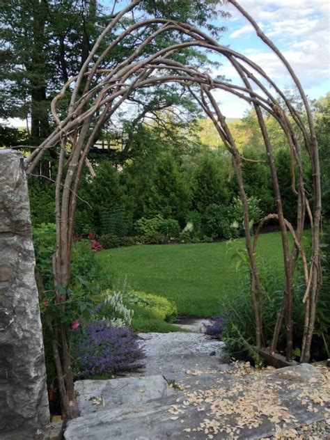 8. Build a rustic trellis with branches