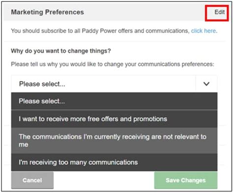 8. Change Communications Settings