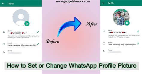 8. Change WhatsApp Profile Picture