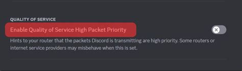 8. Disable QoS High Packet Priority