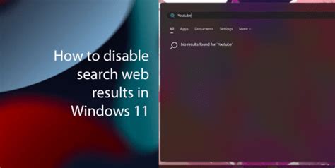 8. Disable web results