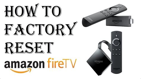 8. Factory Reset Your Fire TV Stick