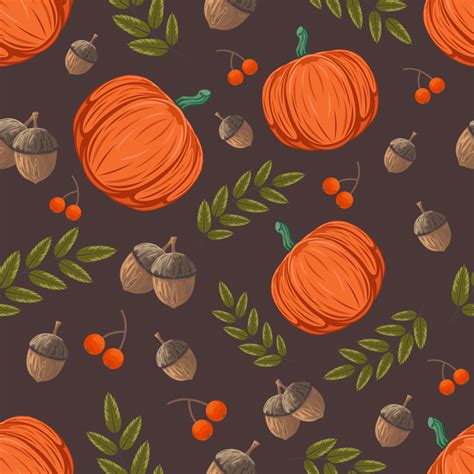 8. Fall pattern wallpaper