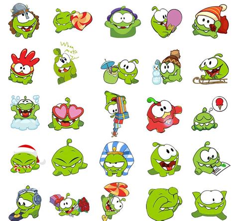 8. Om Nom Stickers