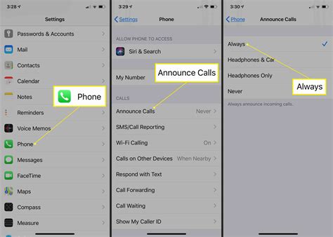 8. On iPhone, Check Announce Call Settings