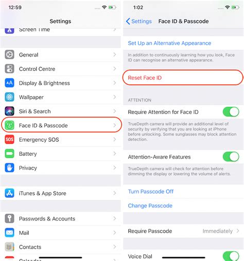 8. Reset Face ID